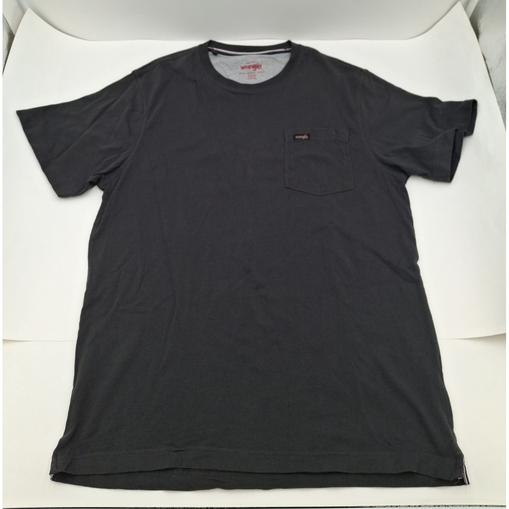 Wrangler Men's Pocket Short Sleeve T-Shirt, Gray, Size Medium
